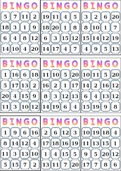 Bingo number by Miss Enny Preschool | TPT