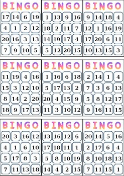 Bingo number by Miss Enny Preschool | TPT