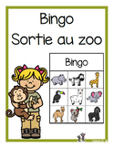 Bingo préscolaire (sortie au zoo)