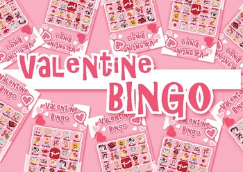 Preview of Bingo template 5X5, Valentines day bingo, Riddles Game Speech Therapy, Printable