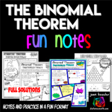 Binomial Theorem FUN Notes Doodle Pages