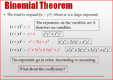 Binomial Theorem Using Pascal's Triangle PP