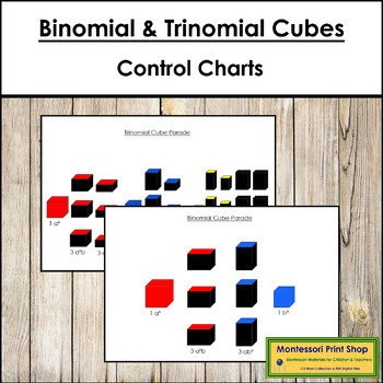 Preview of Montessori Binomial and Trinomial Control Cards