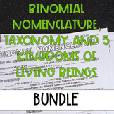 Binomial nomenclature, taxonomy and 5 kingdoms of living b