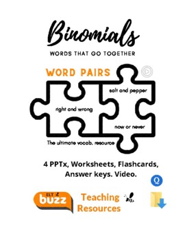 Preview of Binomials. Word Pairs. Academic. Vocabulary. SAT. GMAT. Test Preparation. Video.
