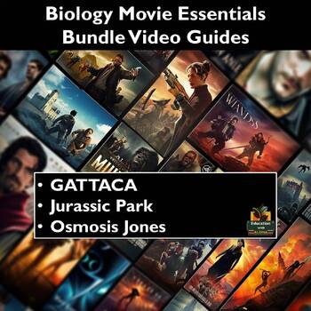 Preview of Biology Movie Guide Activities Bundle: GATTACA, Osmosis Jones,& Jurassic Park!