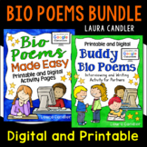 Bio Poems Bundle | Digital and Printable Poetry Lessons