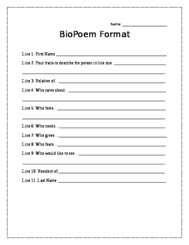 Preview of BioPoem