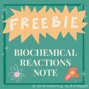 Preview of Biochemical Reactions Note