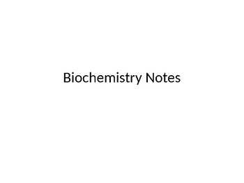 Biochemistry by Science Corner | TPT