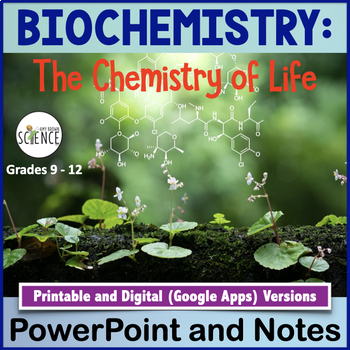 Preview of Biochemistry Macromolecules Organic Compounds Powerpoint and Notes