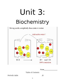 Preview of Biochemistry Student Packet