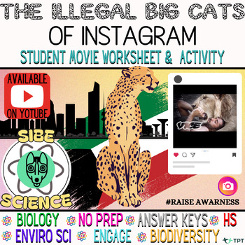 Preview of Environmental Science Movies, Biodiversity Activities, 10th,  Worksheets, Bio