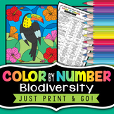 Biodiversity Color by Number - Science Color By Number