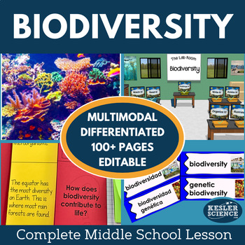 Preview of Biodiversity Complete 5E Lesson Plan