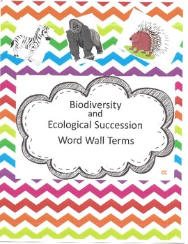 Preview of Biodiversity & Ecological Succession Word Wall Terms