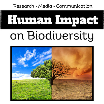 Preview of Biodiversity Research Project | The Human Impact on Biodiversity | EDITABLE