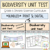 Biodiversity Unit Test *Print & Digital*
