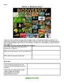 Biodiversity Web Quest and Project