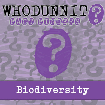 Preview of Biodiversity Whodunnit Activity - Printable & Digital Game Options