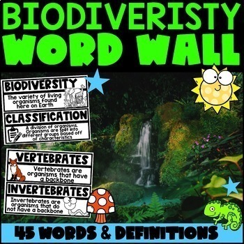 Preview of Biodiversity Word Wall