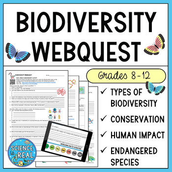 Preview of Biodiversity and Endangered Species Webquest