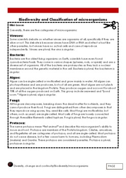 Preview of Biodiversity of microorganisms Memorandum