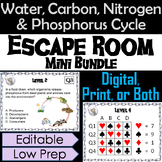 Biogeochemical Cycles Activity Escape Room: Water, Carbon,