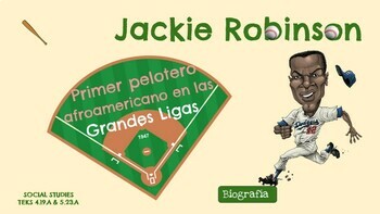 Preview of Biografía de Jackie Robinson SS TEKS 4.19.A & 5.23.A