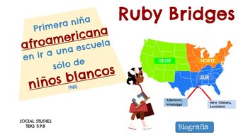 Preview of Biografía de Ruby Bridges SS TEKS 3.9.B