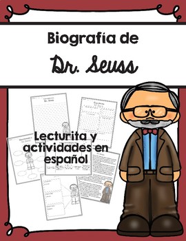 Preview of Biografía de Dr. Seuss / Dr. Seuss Biography Spanish