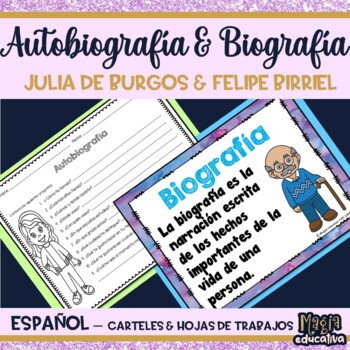 Preview of Biografía y Autobiografía | Autobiography and Biography (SPANISH)