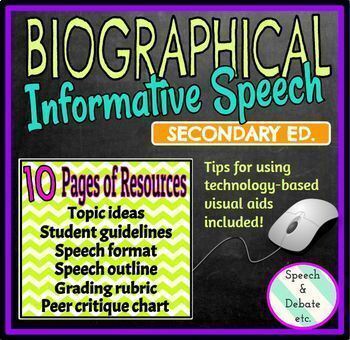 informative speech ideas with visual aid