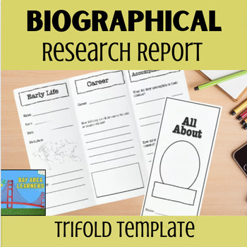 Preview of Biographical Research Project Template | Famous People Report | Trifold