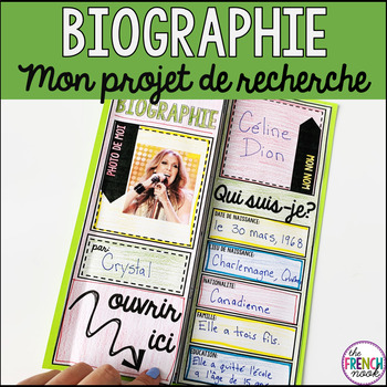 Preview of Biographie projet de recherche French biography project