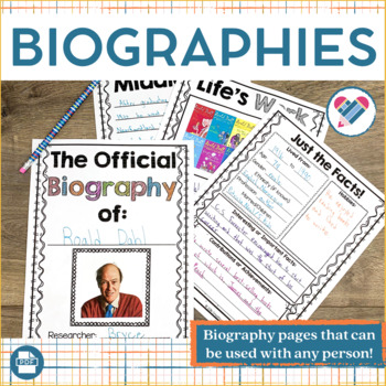 Preview of Biographies Pack - Use With Any Person