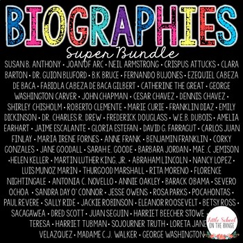 Preview of Biographies BUNDLE