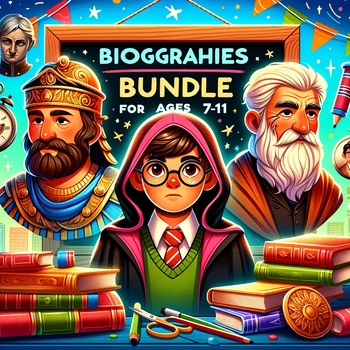 Preview of Biographies Bundle: Explore the Lives of Historical & Fictional Characters