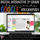 Biographies Digital Close Reading Passages -Distance Learning