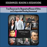 Biographies: Famous Person Research & Independent Reading 