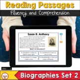 Biographies Set 2 Reading Fluency and Comprehension Passag