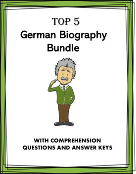 Preview of German Reading Bundle: Biographies of 5 Germanic People at 30% off!