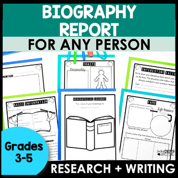 Preview of Biography Project for Any Person - Informative Writing Graphic Organizer