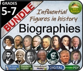 Biographies of Influential Figures in World and U.S. Histo