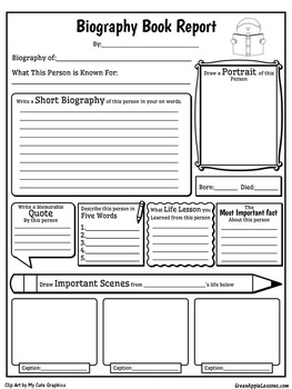 biography template for grade 3