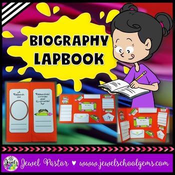 Preview of Biography Activities | Biography Questions Research Project Lapbook 