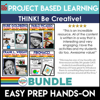 Preview of Project Based Learning BUNDLE | Fibonacci | Wright | Rube Goldberg | Picasso