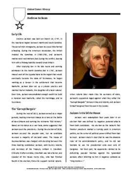 Preview of Biography: Andrew Jackson (distance learning option)