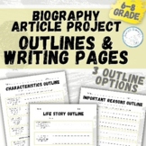 Biography Article Project: 3 Outline Options and Writing P