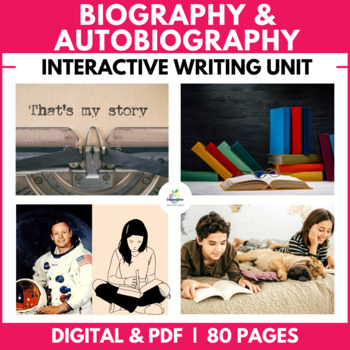 Preview of Biography & Autobiography Writing Unit | Graphic Organizers Lesson Plans Rubrics
